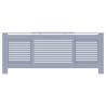 Stylish Grey MDF Radiator Cover - 205 cm Adjustable Size