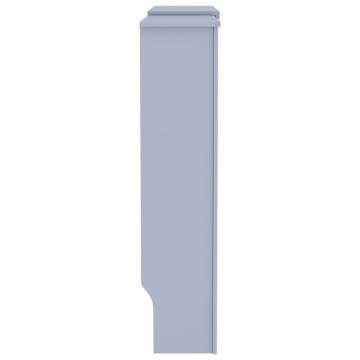 Stylish Grey MDF Radiator Cover - 205 cm Adjustable Size