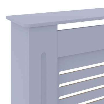 Stylish Grey MDF Radiator Cover - 205 cm Adjustable Size