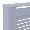 Stylish Grey MDF Radiator Cover - 205 cm Adjustable Size