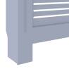 Stylish Grey MDF Radiator Cover - 205 cm Adjustable Size