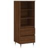 Stylish Highboard Brown Oak 40x36x110 cm | Hipomarket