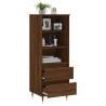 Stylish Highboard Brown Oak 40x36x110 cm | Hipomarket