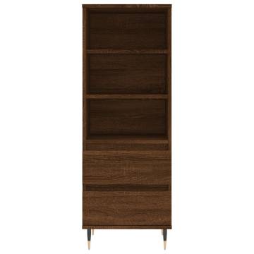 Stylish Highboard Brown Oak 40x36x110 cm | Hipomarket