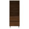 Stylish Highboard Brown Oak 40x36x110 cm | Hipomarket