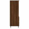 Stylish Highboard Brown Oak 40x36x110 cm | Hipomarket