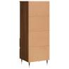 Stylish Highboard Brown Oak 40x36x110 cm | Hipomarket