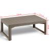 Keter Garden Table Lyon Cappuccino - Stylish & Adjustable