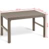 Keter Garden Table Lyon Cappuccino - Stylish & Adjustable