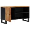 Stylish TV Cabinet 80x33x46 cm - Solid Acacia & Engineered Wood