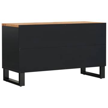 Stylish TV Cabinet 80x33x46 cm - Solid Acacia & Engineered Wood