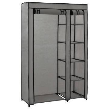 Folding Wardrobe Grey 110x45x175 cm - Space Saving Solution