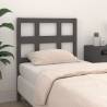 Bed Headboard Grey 80.5x4x100 cm Solid Wood Pine Colour grey Size 80.5 x 100 cm Quantity in Package 1 