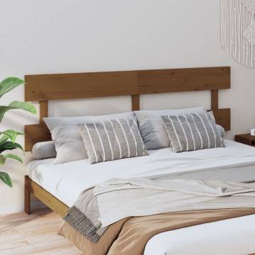 Honey Brown Bed Headboard - Solid Pine Wood | HipoMarket UK