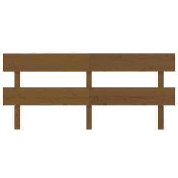 Honey Brown Bed Headboard - Solid Pine Wood | HipoMarket UK