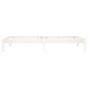 White Solid Wood Pine Bed Frame 100x200 cm | HipoMarket