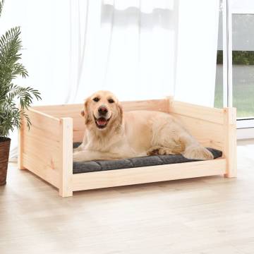 Comfortable Dog Bed in Solid Pine Wood - 75.5x55.5x28 cm