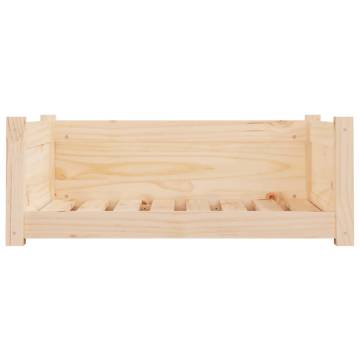 Comfortable Dog Bed in Solid Pine Wood - 75.5x55.5x28 cm