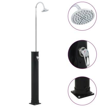 Solar Shower Black 214 cm 20 L - Energy Saving & Easy Setup