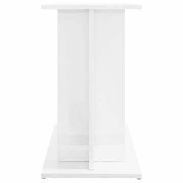 High Gloss White Aquarium Stand - 80x35x60 cm | Hipo Market