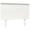 Stylish White Bed Headboard - Solid Pine | Hipomarket