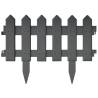 Lawn Edgings 25 pcs Anthracite 10 m PP - Durable Garden Borders