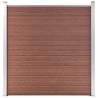 Garden Fence WPC 1737x186 cm Brown - Durable & Stylish