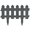 Lawn Edgings 25 pcs Anthracite 10 m PP - Durable Garden Borders