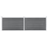 Garden Fence WPC 353x106 cm Grey - Durable & Stylish Fencing