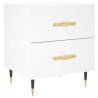 Stylish White Bedside Cabinet - 40x35x47.5 cm | HipoMarket