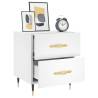 Stylish White Bedside Cabinet - 40x35x47.5 cm | HipoMarket