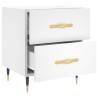 Stylish White Bedside Cabinet - 40x35x47.5 cm | HipoMarket