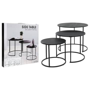 H&S Collection 3 Piece Side Table Set - Stylish & Practical