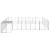 Buy Dog Kennel Silver 19.36 m² Steel - Outdoor Play Paradise