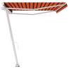 Freestanding Manual Retractable Awning 500x350 cm - Orange/Brown