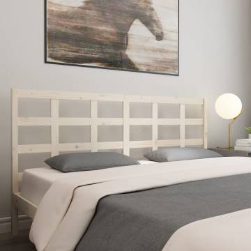 Solid Wood Pine Bed Headboard - 185.5x4x100 cm | HipoMarket