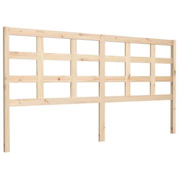 Solid Wood Pine Bed Headboard - 185.5x4x100 cm | HipoMarket