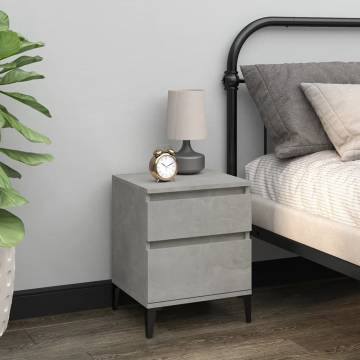 Bedside Cabinet Concrete Grey - Stylish & Functional Storage