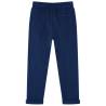 Kids' Navy Pants with Drawstring - Comfort & Durability