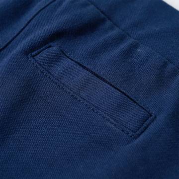 Kids' Navy Pants with Drawstring - Comfort & Durability