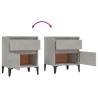 Bedside Cabinet Concrete Grey - Stylish & Functional Storage