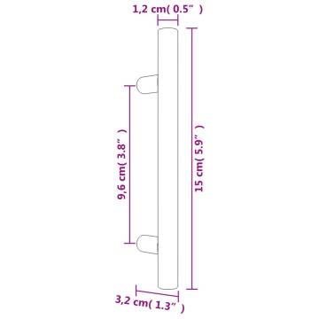 Gold Cabinet Handles - 10 pcs Stainless Steel 96 mm