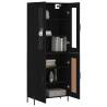 Elegant Highboard Black 69.5x34x180 cm - Durable & Stylish