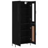 Elegant Highboard Black 69.5x34x180 cm - Durable & Stylish