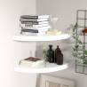 Floating Corner Shelves 2 pcs High Gloss White 35x35x3.8 cm MDF Colour high gloss white Size 35 x 35 x 3.8 cm Quantity in Package 2 Number of Pieces 1 