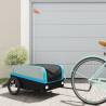 Bike Trailer Black and Blue 45 kg Iron Colour blue Size 126 x 63 x 50 cm 