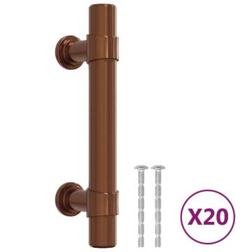 Bronze Cabinet Handles 20 pcs - Elegant Stainless Steel Design