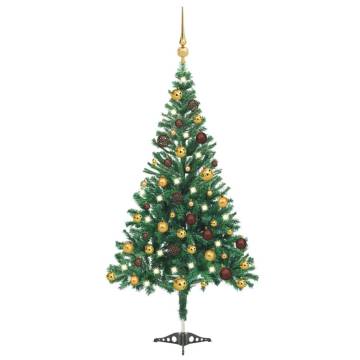 Pre-lit 120cm Christmas Tree with Balls | Hipomarket UK