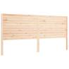 Solid Wood Bed Frame with Headboard 200x200 cm | HipoMarket UK