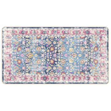 Washable Multicolour Rug 80x150 cm - Anti Slip & Soft Velvet